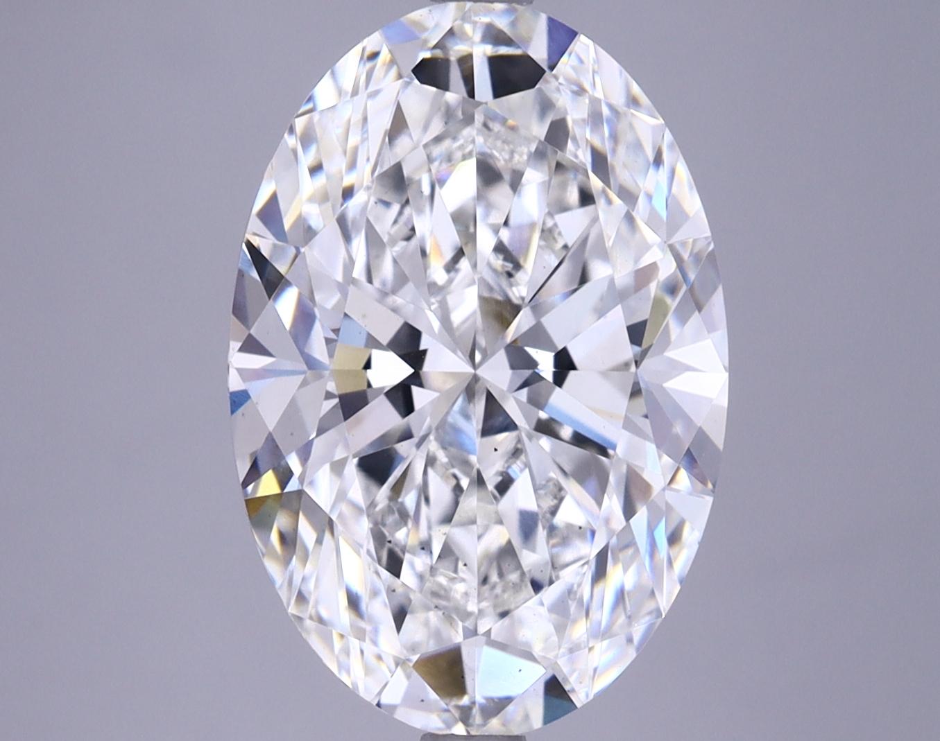 5.61 Carat Oval Shaped Ideal Cut VS2 GIA Certified Lab Grown Diamond