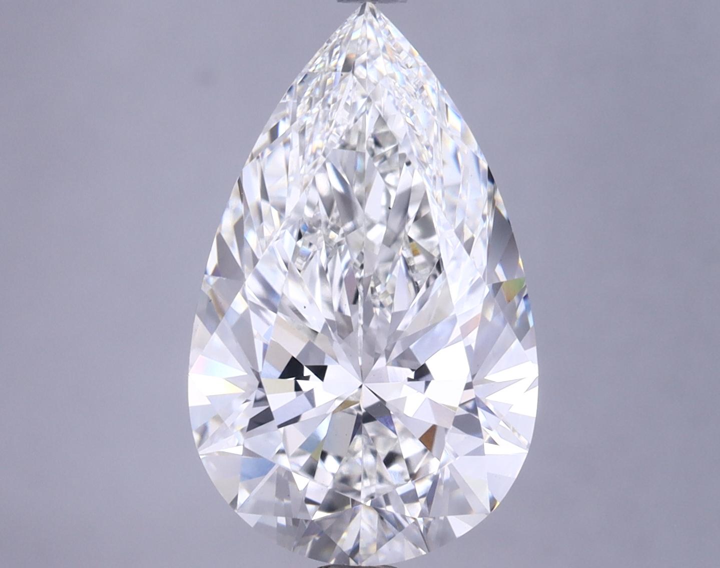 4.82 Carat Pear Shaped Ideal Cut VS1 GIA Certified Lab Grown Diamond