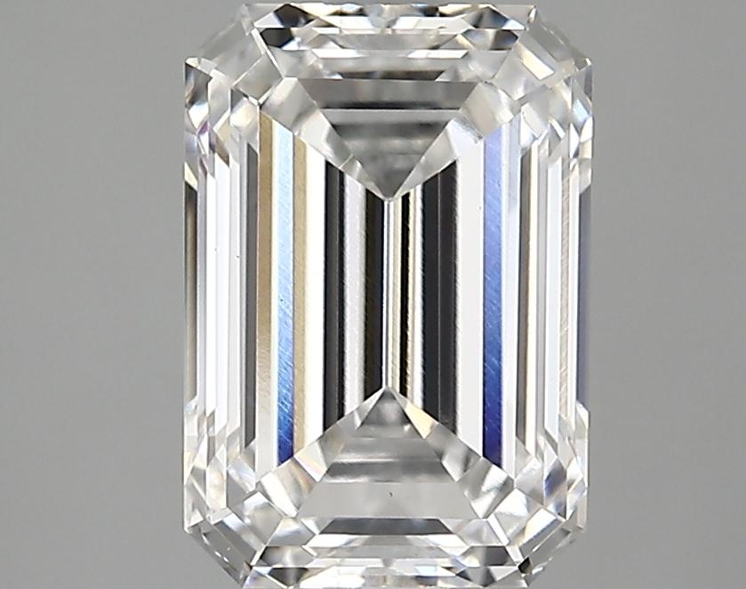 2.88 Carat Emerald Shaped Ideal Cut VVS2 IGI Certified Lab Grown Diamond