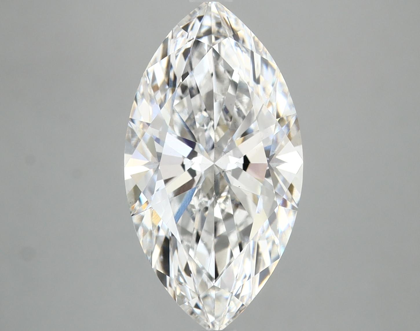 3.81 Carat Marquise Shaped Excellent Cut VS2 IGI Certified Lab Grown Diamond