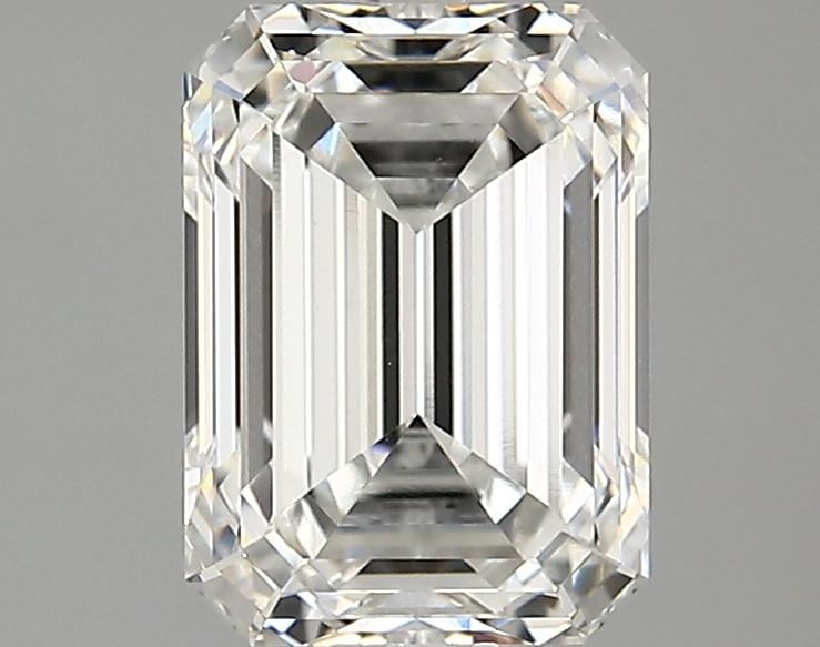 2.1 Carat Emerald Shaped Excellent Cut VVS2 IGI Certified Lab Grown Diamond