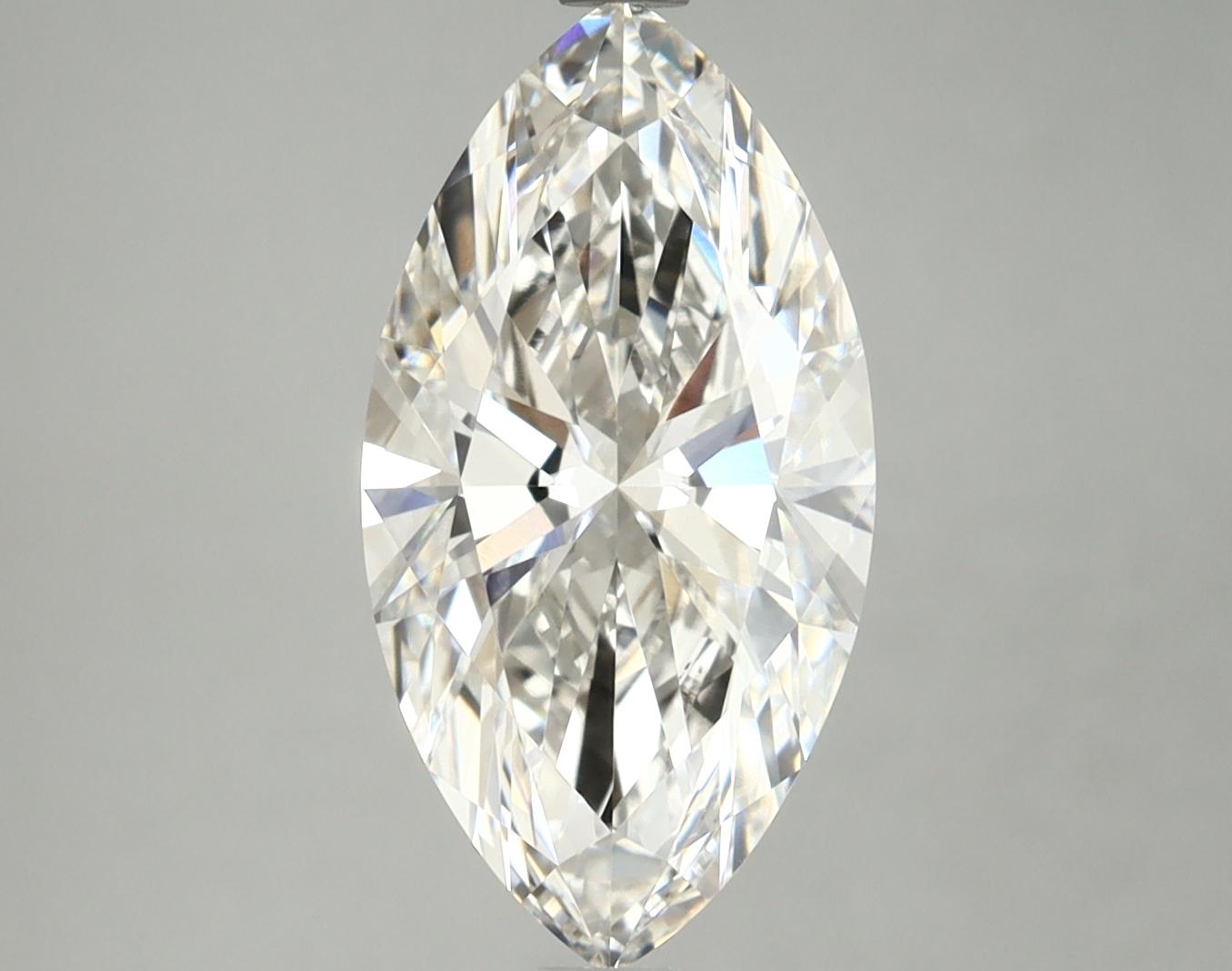 3.02 Carat Marquise Shaped Excellent Cut VVS2 IGI Certified Lab Grown Diamond
