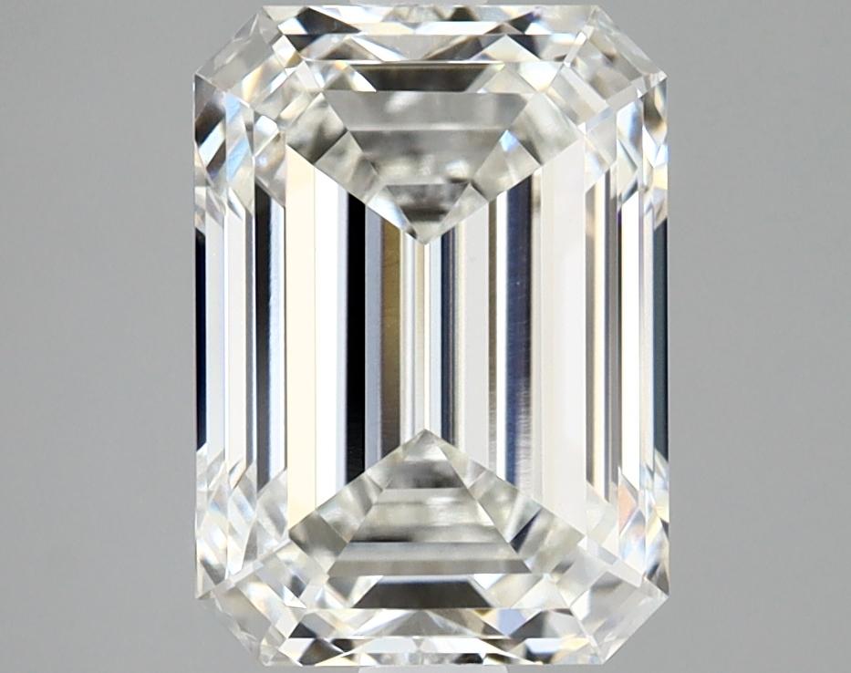 3.07 Carat Emerald Shaped Excellent Cut VVS2 IGI Certified Lab Grown Diamond