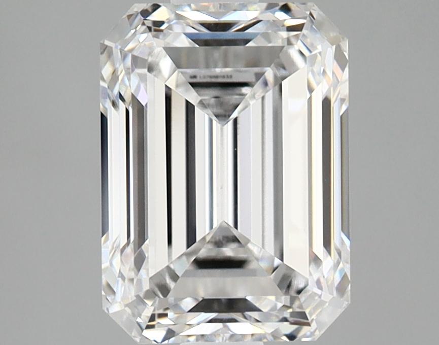 2.5 Carat Emerald Shaped Excellent Cut VVS2 IGI Certified Lab Grown Diamond