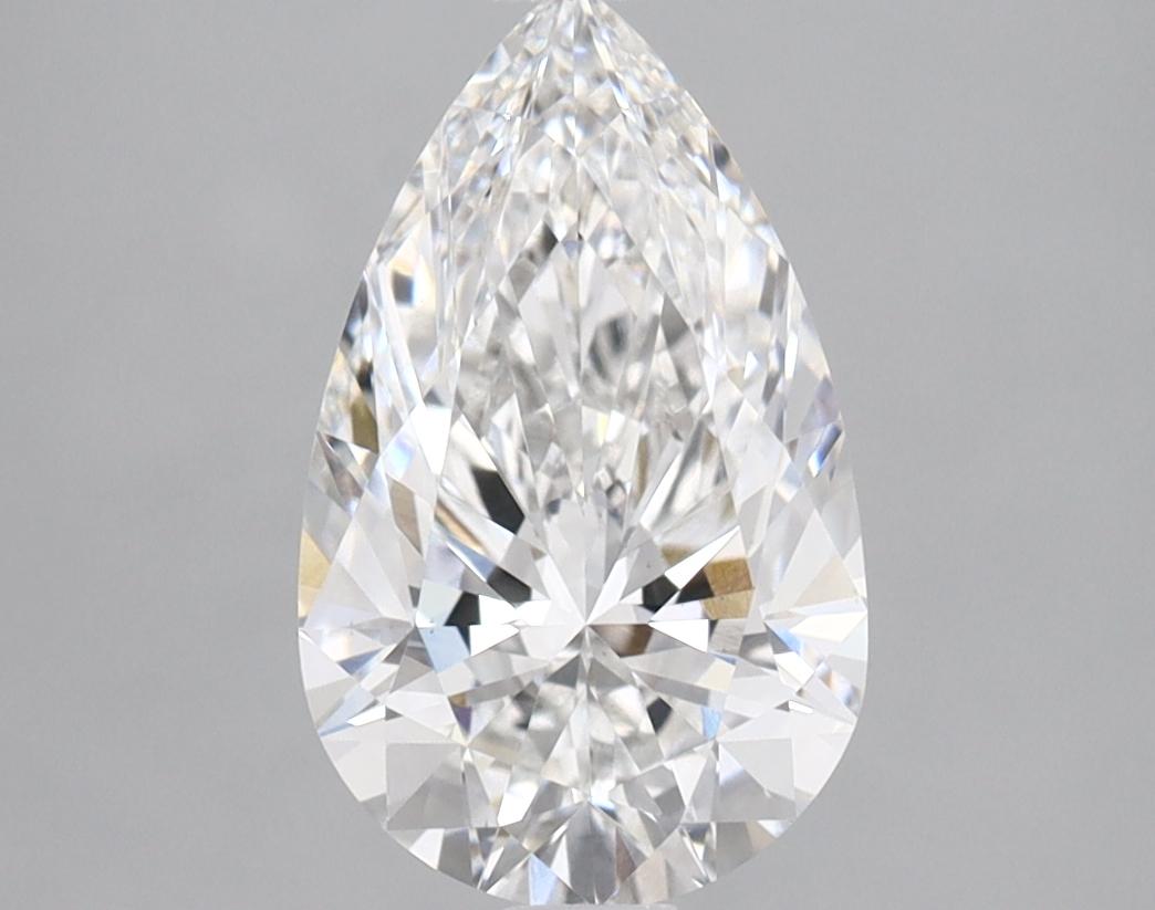 1.64 Carat Pear Shaped Ideal Cut VVS2 IGI Certified Lab Grown Diamond