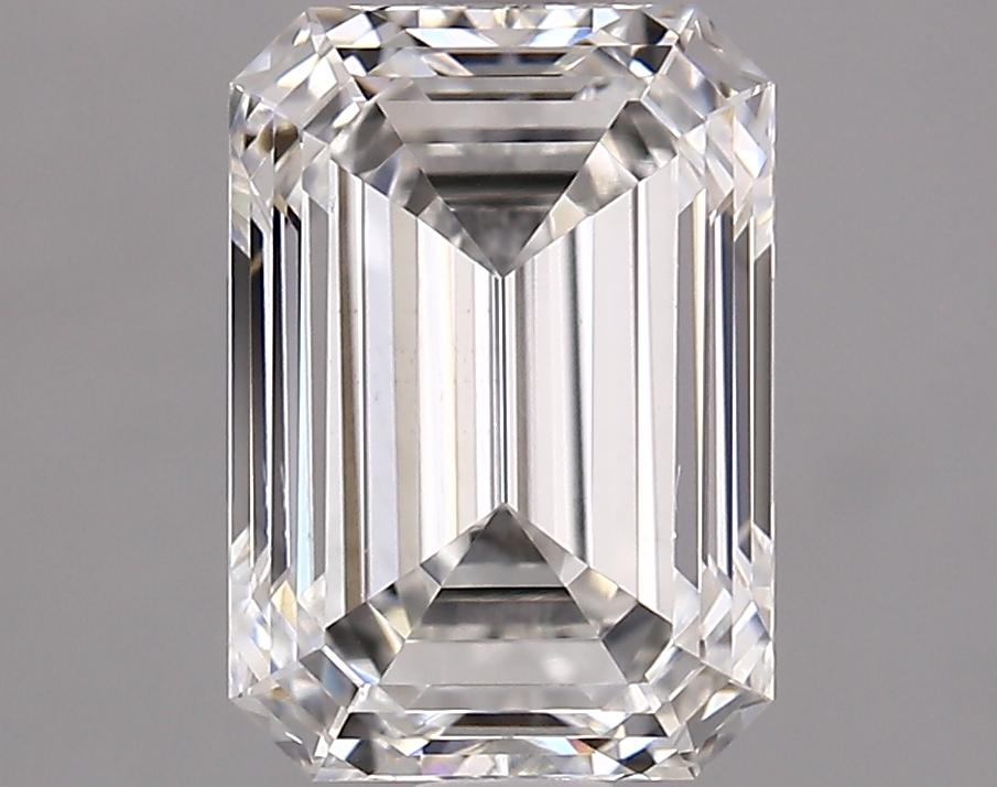 2.1 Carat Emerald Shaped Ideal Cut VVS2 IGI Certified Lab Grown Diamond