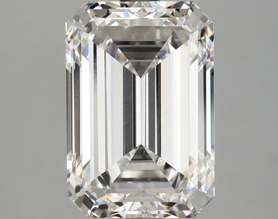 3.09 Carat Emerald Shaped Ideal Cut VVS2 IGI Certified Lab Grown Diamond