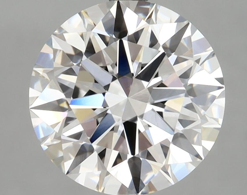 3.08 Carat Round Shaped Ideal Cut VVS2 IGI Certified Lab Grown Diamond