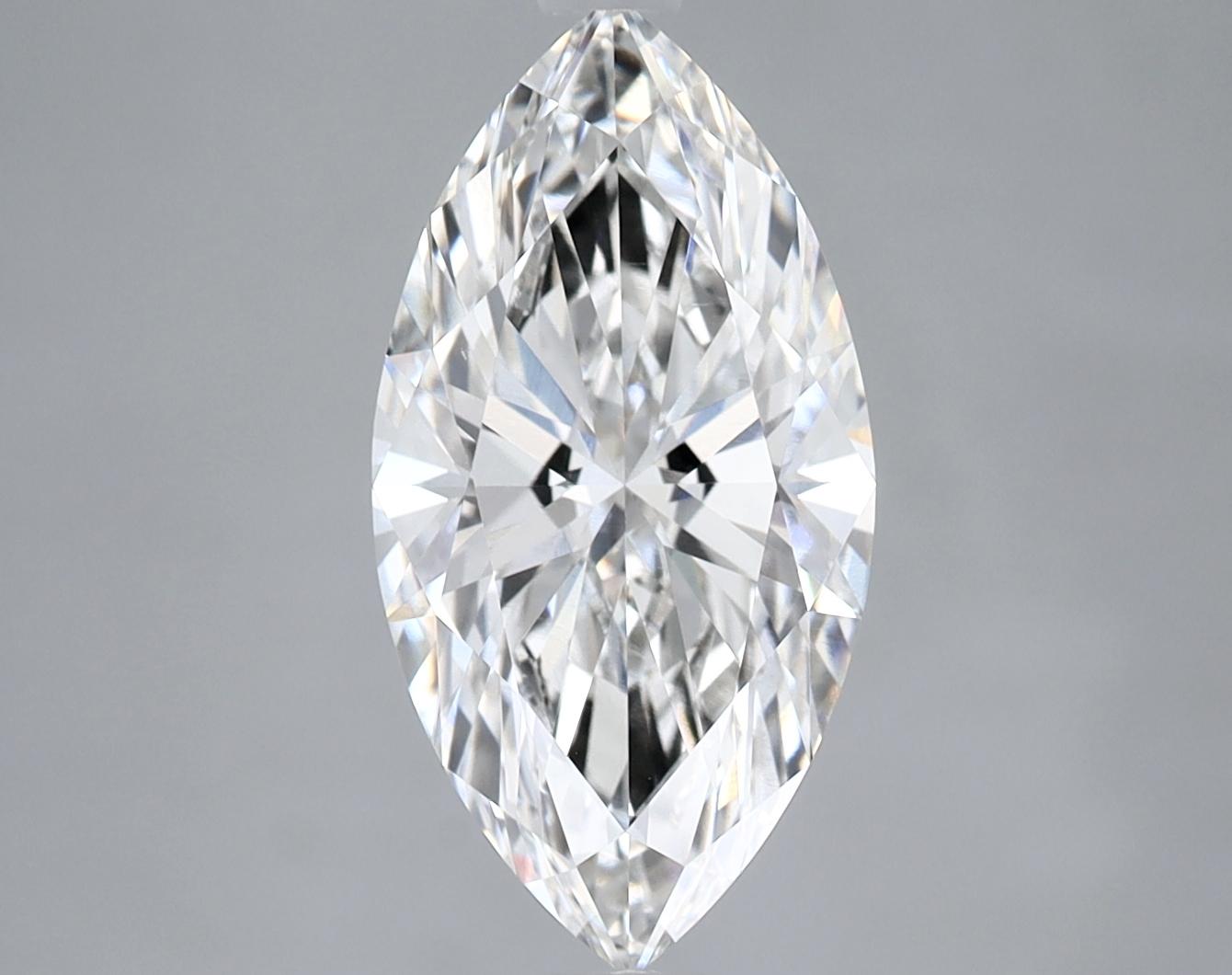 1.97 Carat Marquise Shaped Ideal Cut VVS2 IGI Certified Lab Grown Diamond