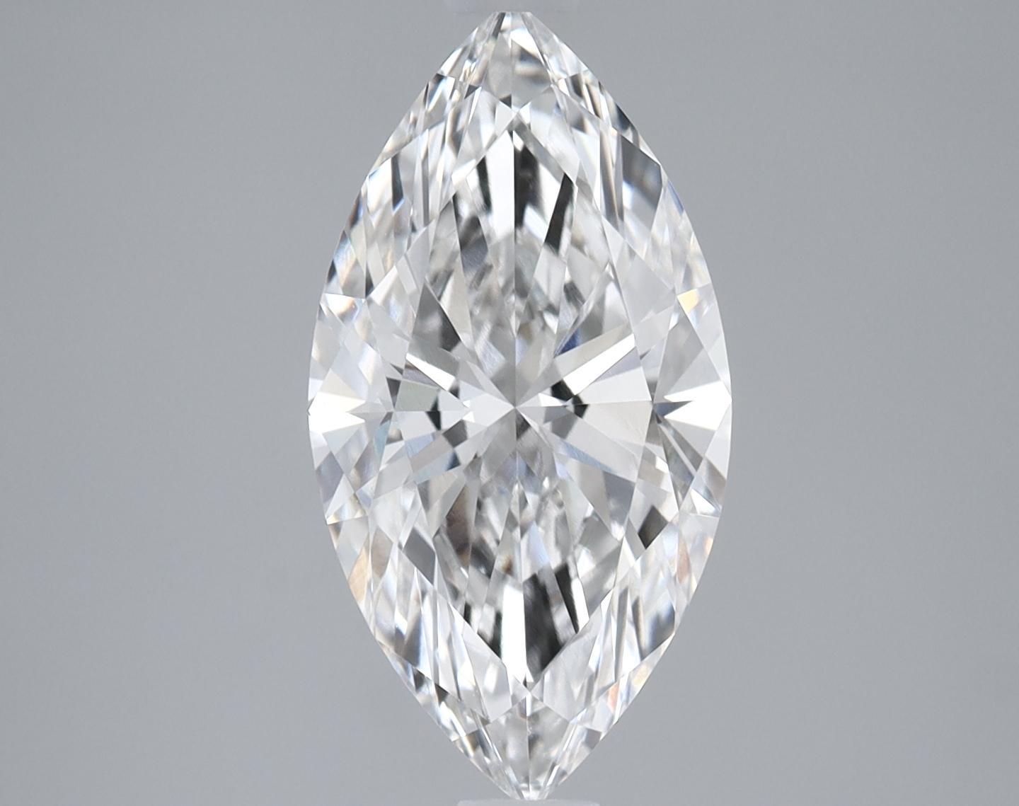 2.07 Carat Marquise Shaped Ideal Cut VVS2 IGI Certified Lab Grown Diamond