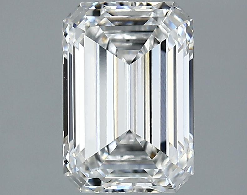 2.07 Carat Emerald Shaped Ideal Cut VVS2 IGI Certified Lab Grown Diamond