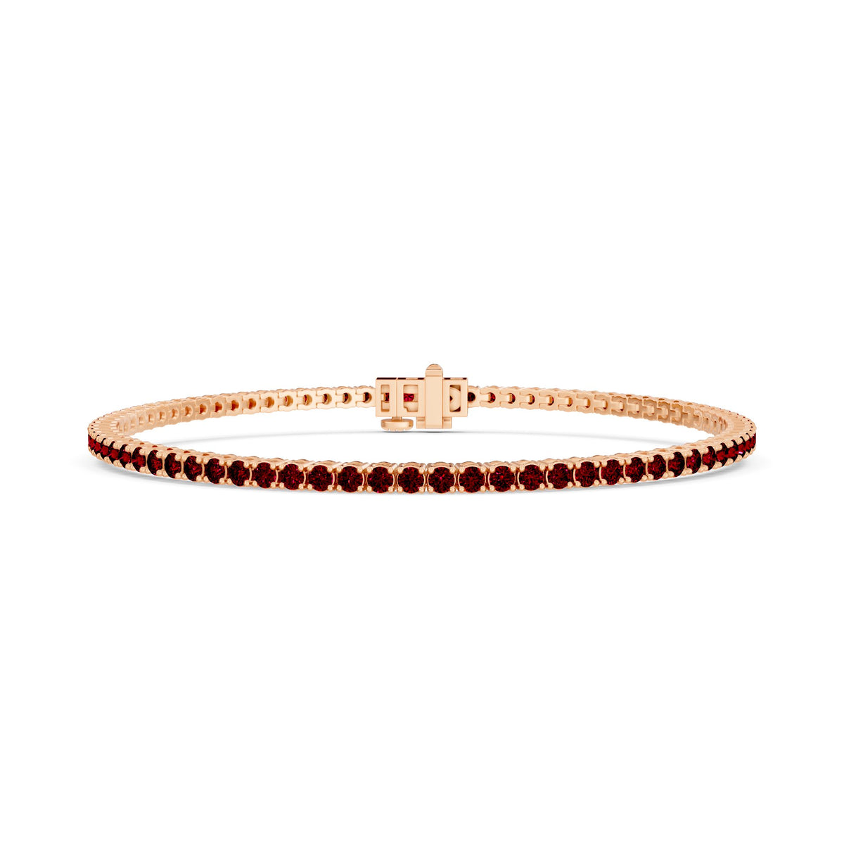 _roll_image@SKU:B2412-RBDR03000004P #metal_silver-with-rose-plating+origin_lab-grown+bracelet-length-inches_6