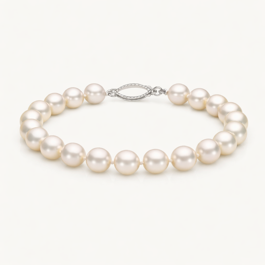 Freshwater Pearl Bracelet with Sterling Silver Clasp