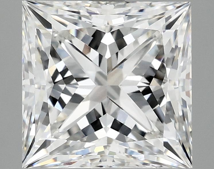 4.05 Carat Princess Shaped Ideal Cut VVS2 IGI Certified Lab Grown Diamond
