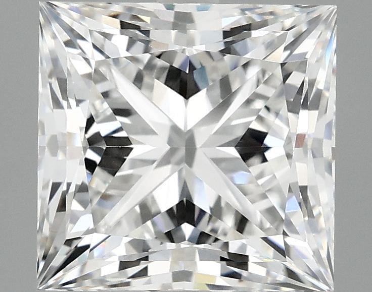4.04 Carat Princess Shaped Ideal Cut VVS2 IGI Certified Lab Grown Diamond