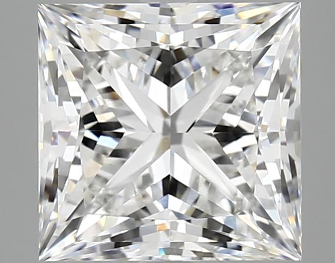 4.17 Carat Princess Shaped Ideal Cut VVS2 IGI Certified Lab Grown Diamond