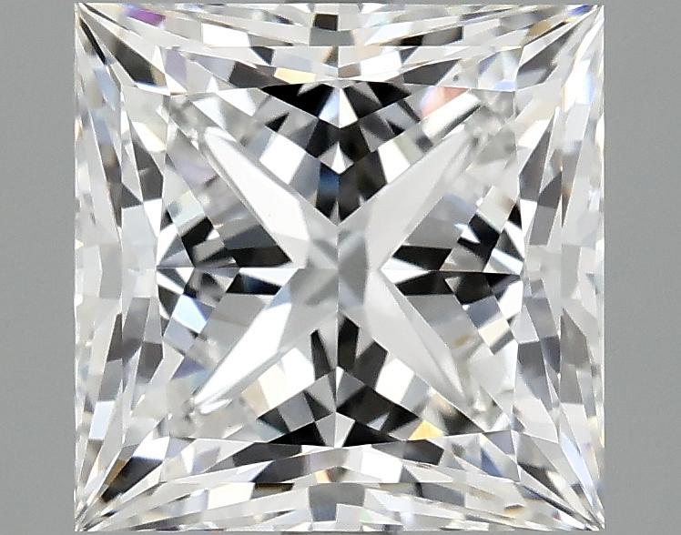 4.12 Carat Princess Shaped Ideal Cut VVS2 IGI Certified Lab Grown Diamond