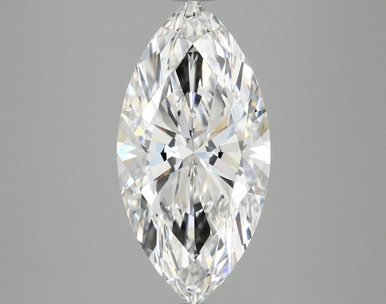 3.09 Carat Marquise Shaped Ideal Cut VVS2 IGI Certified Lab Grown Diamond