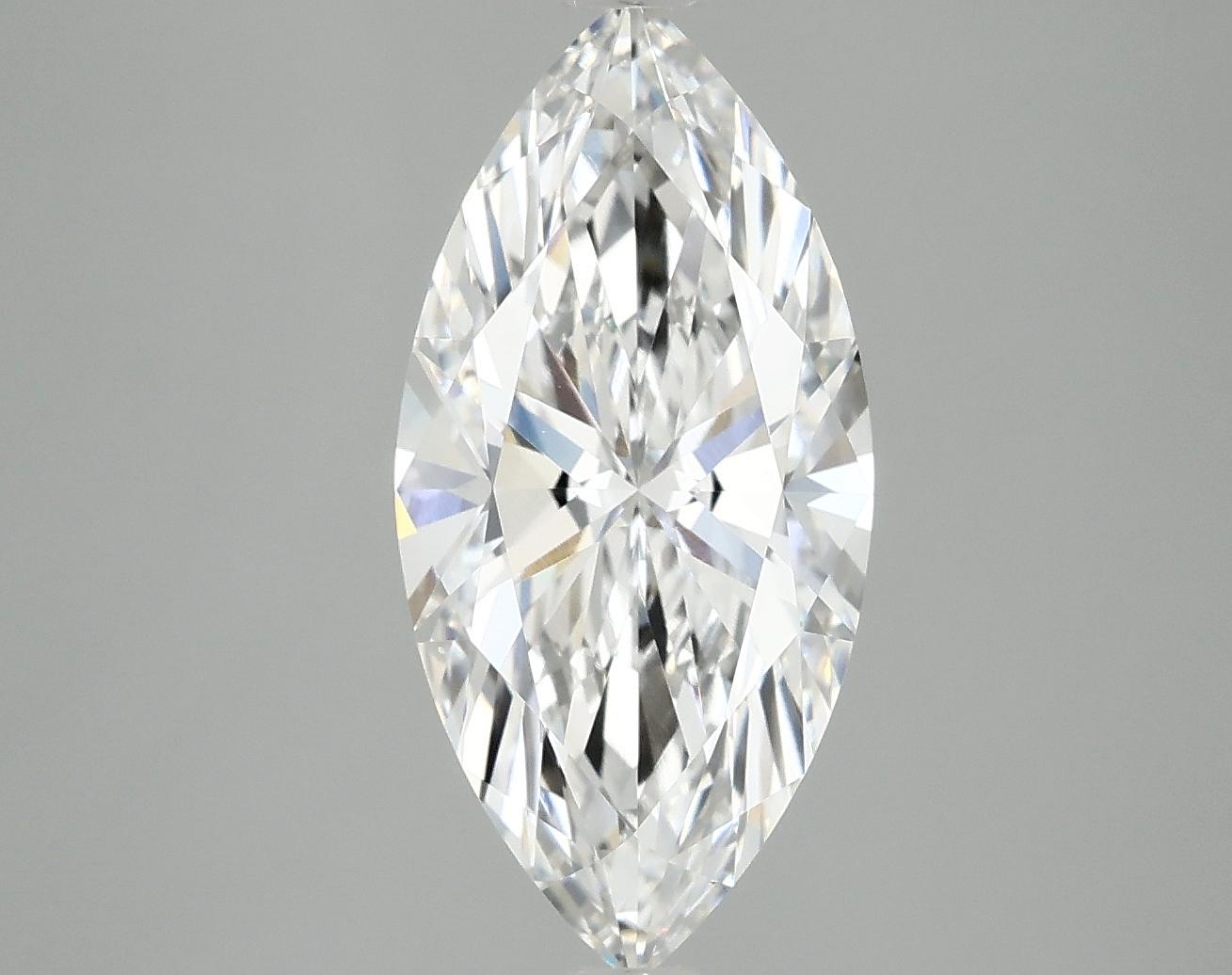2.97 Carat Marquise Shaped Excellent Cut VVS2 IGI Certified Lab Grown Diamond