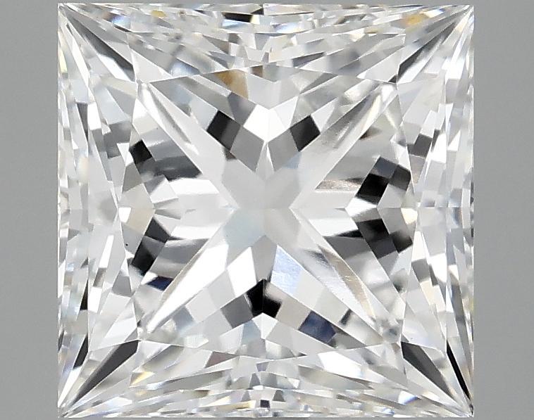 4.02 Carat Princess Shaped Ideal Cut VVS2 IGI Certified Lab Grown Diamond