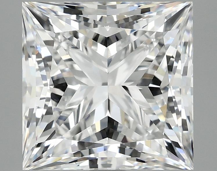 4.17 Carat Princess Shaped Ideal Cut VVS2 IGI Certified Lab Grown Diamond