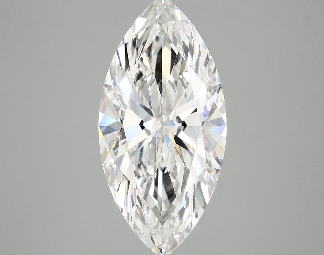 3.07 Carat Marquise Shaped Ideal Cut VVS2 IGI Certified Lab Grown Diamond