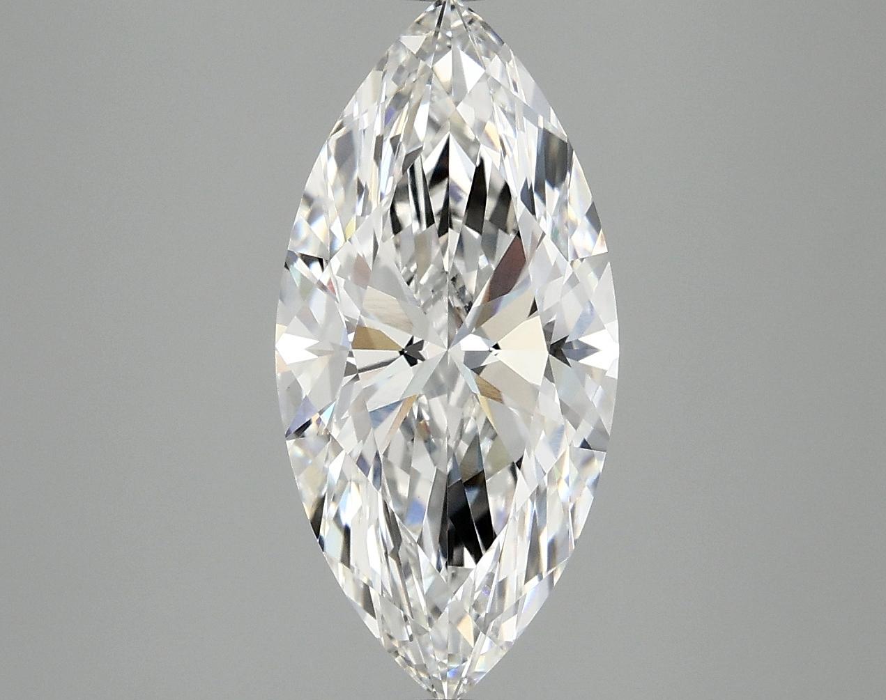 3.06 Carat Marquise Shaped Excellent Cut VVS2 IGI Certified Lab Grown Diamond