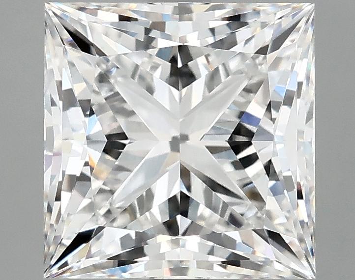4.04 Carat Princess Shaped Ideal Cut VVS2 IGI Certified Lab Grown Diamond