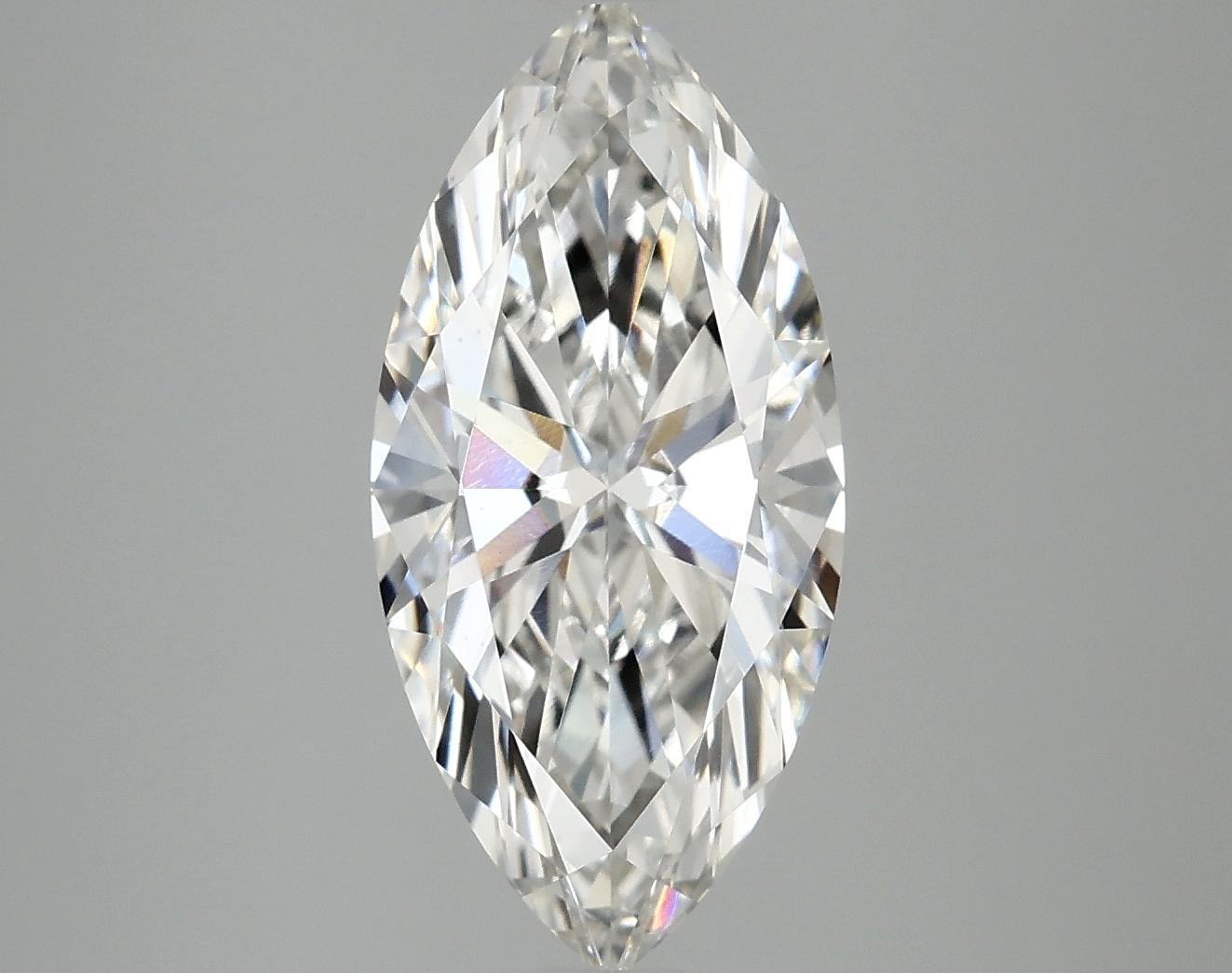 2.98 Carat Marquise Shaped Excellent Cut VVS2 IGI Certified Lab Grown Diamond