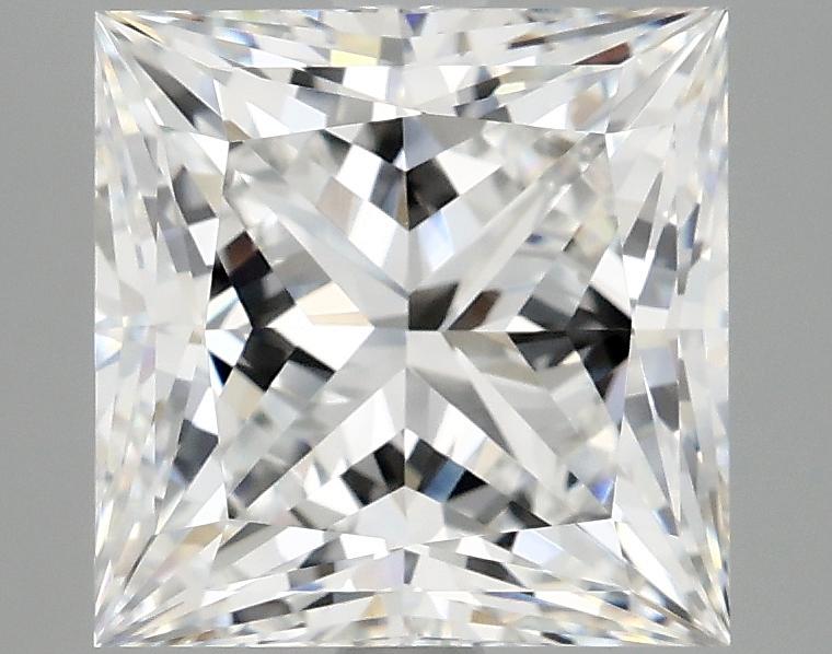 4.06 Carat Princess Shaped Ideal Cut VVS2 IGI Certified Lab Grown Diamond