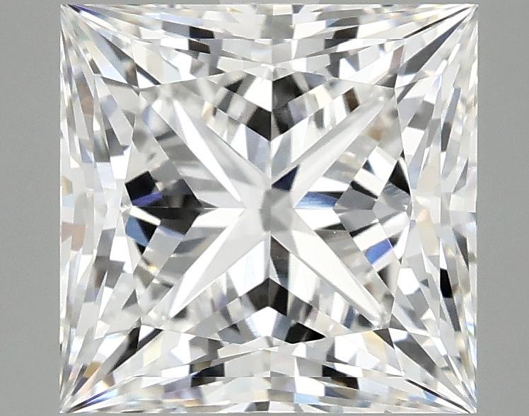 4.04 Carat Princess Shaped Ideal Cut VVS2 IGI Certified Lab Grown Diamond