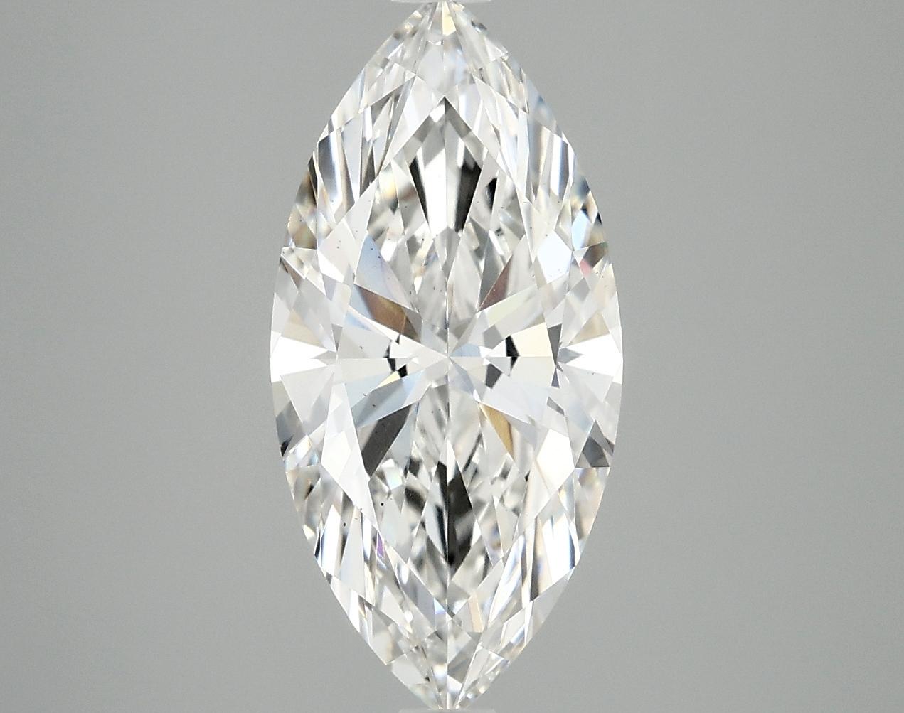 2.89 Carat Marquise Shaped Excellent Cut VS2 IGI Certified Lab Grown Diamond