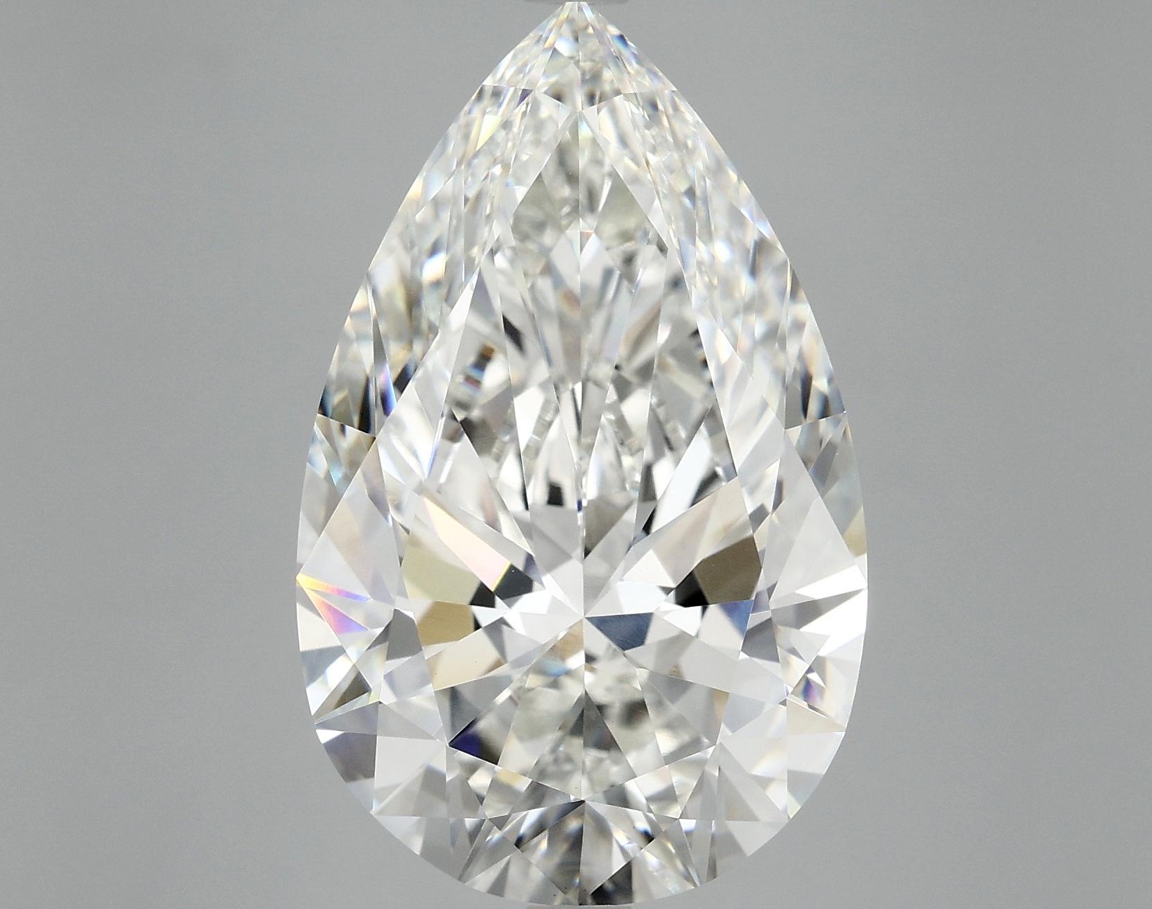 10.21 Carat Pear Shaped Ideal Cut VVS2 IGI Certified Lab Grown Diamond