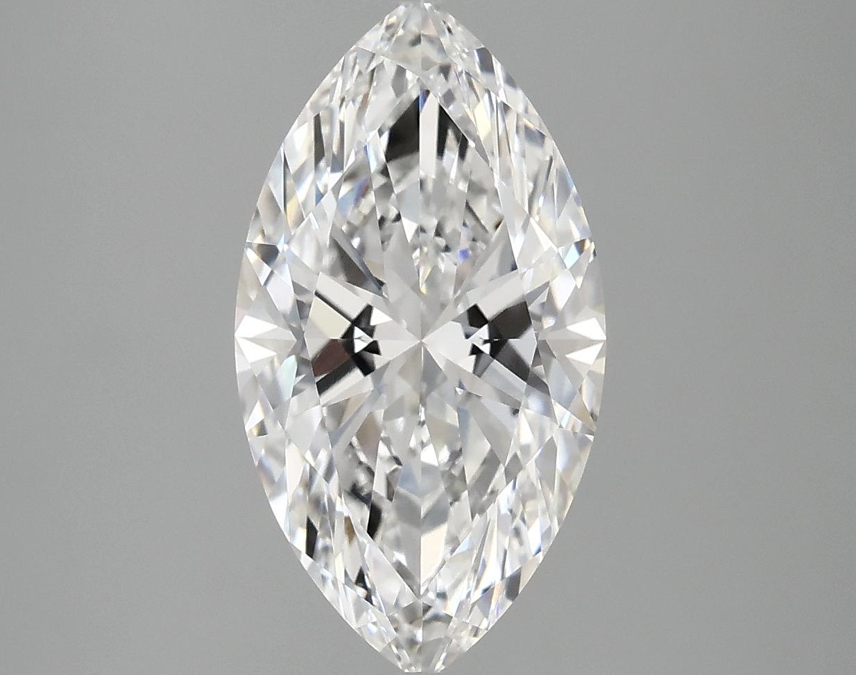 3.03 Carat Marquise Shaped Excellent Cut VVS2 IGI Certified Lab Grown Diamond