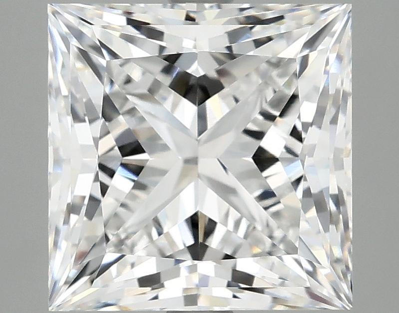 4.05 Carat Princess Shaped Ideal Cut VVS2 IGI Certified Lab Grown Diamond