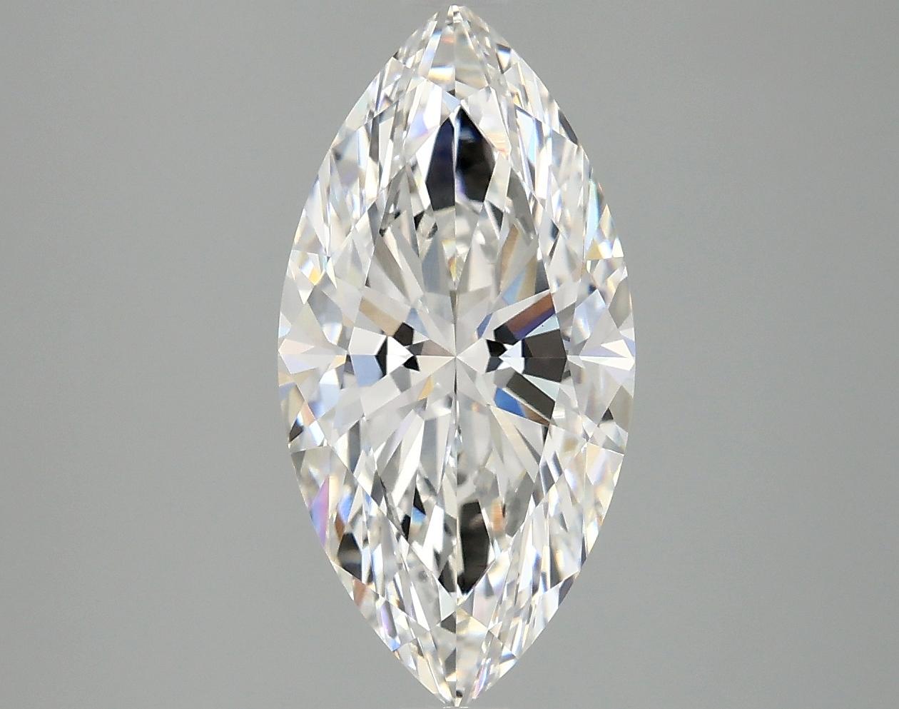 3.03 Carat Marquise Shaped Ideal Cut VVS2 IGI Certified Lab Grown Diamond