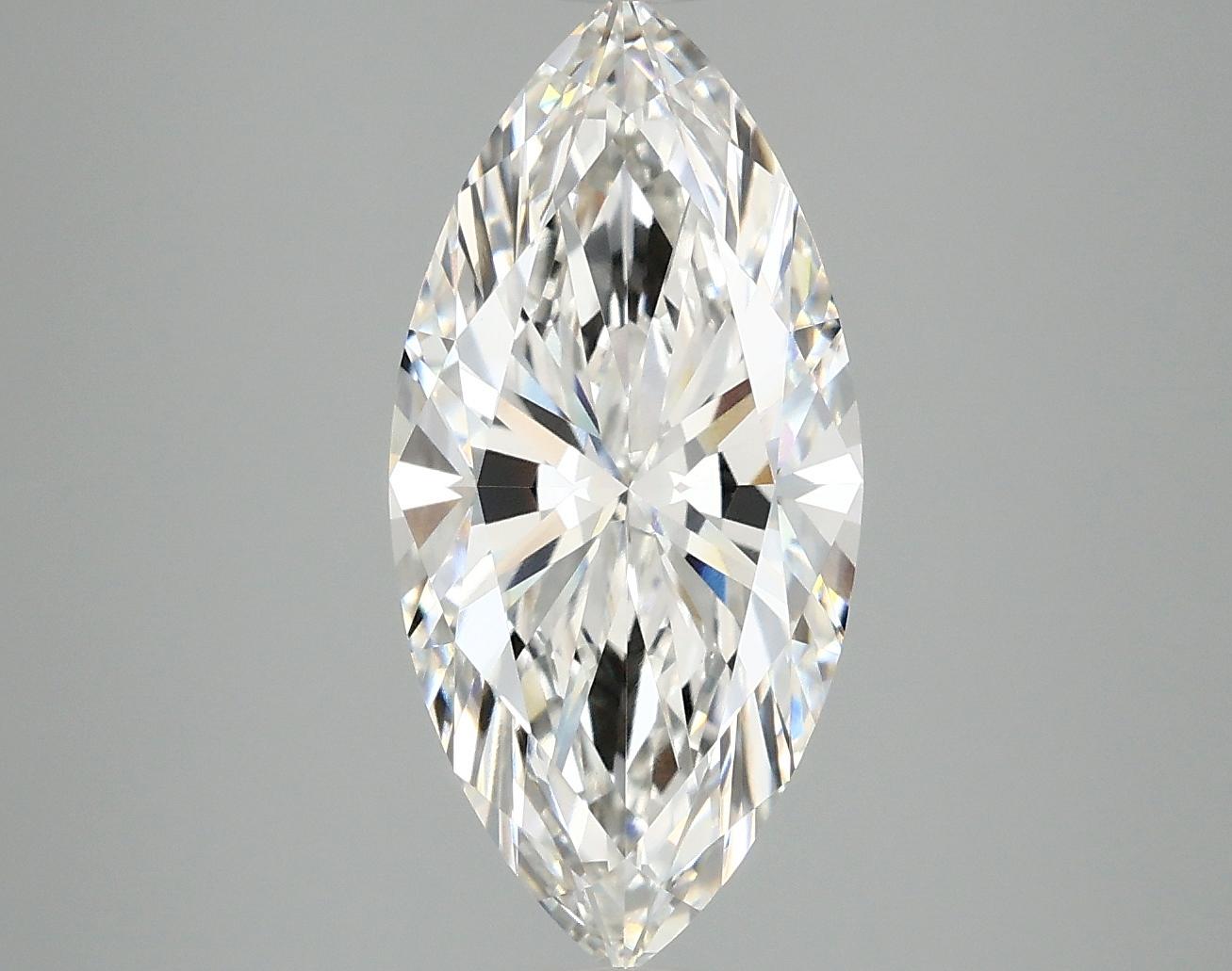 3.0 Carat Marquise Shaped Excellent Cut VVS2 IGI Certified Lab Grown Diamond