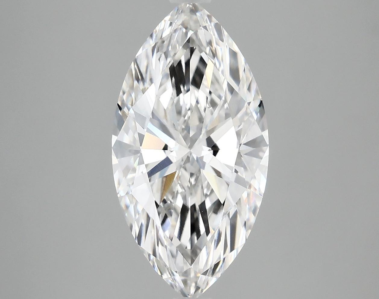 3.03 Carat Marquise Shaped Ideal Cut VVS2 IGI Certified Lab Grown Diamond