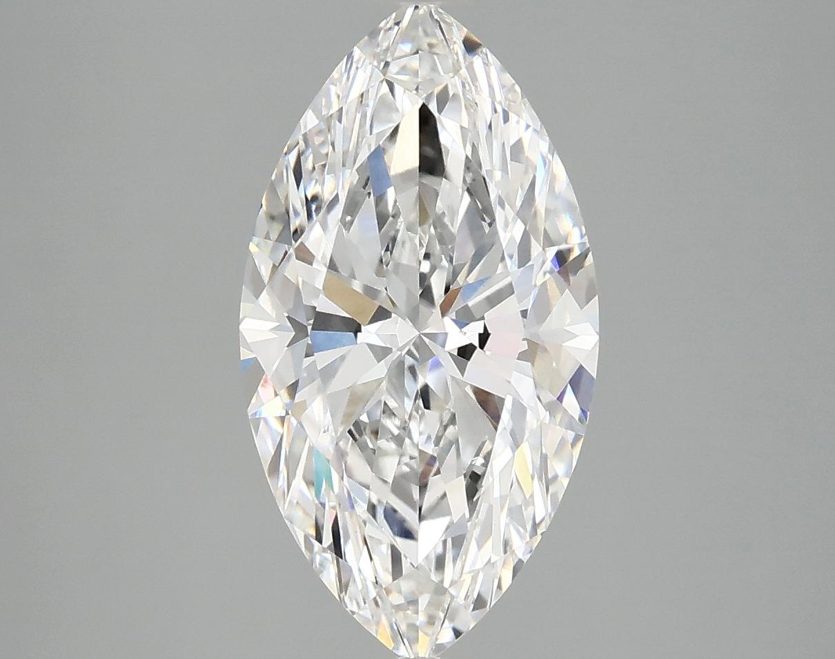 3.07 Carat Marquise Shaped Excellent Cut VVS2 IGI Certified Lab Grown Diamond