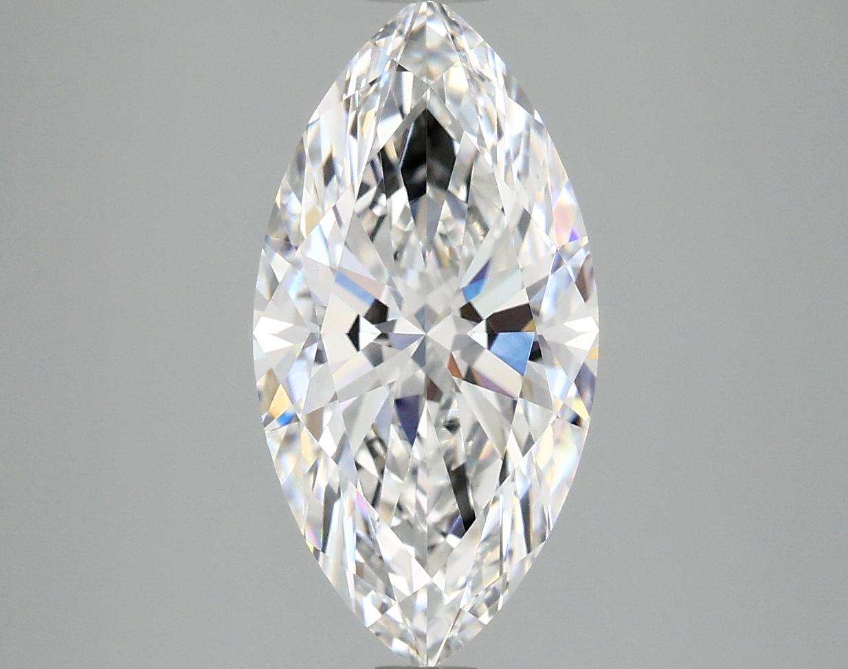 3.09 Carat Marquise Shaped Ideal Cut VVS2 IGI Certified Lab Grown Diamond