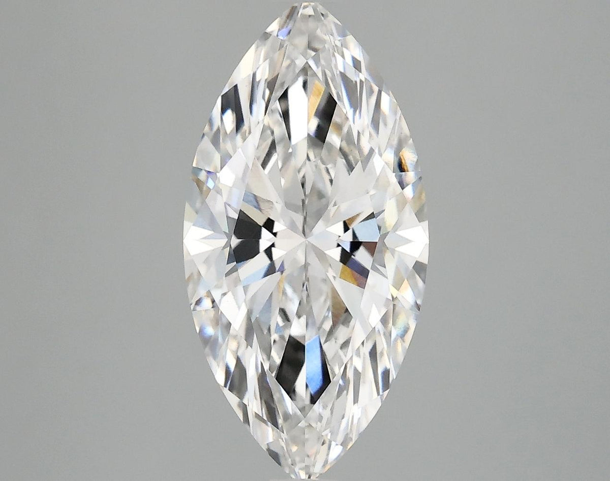 3.09 Carat Marquise Shaped Ideal Cut VVS2 IGI Certified Lab Grown Diamond