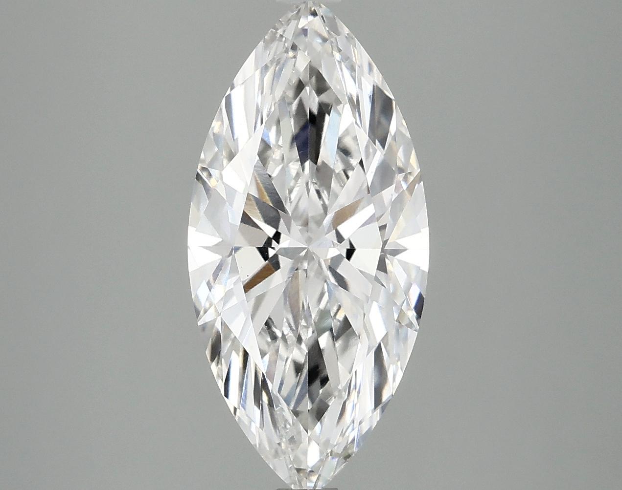 2.86 Carat Marquise Shaped Excellent Cut VS1 IGI Certified Lab Grown Diamond