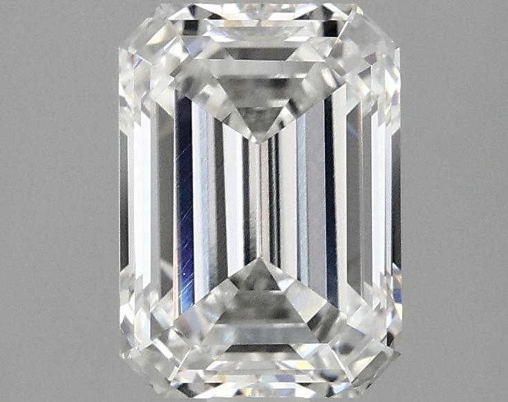 2.1 Carat Emerald Shaped Ideal Cut VVS2 IGI Certified Lab Grown Diamond