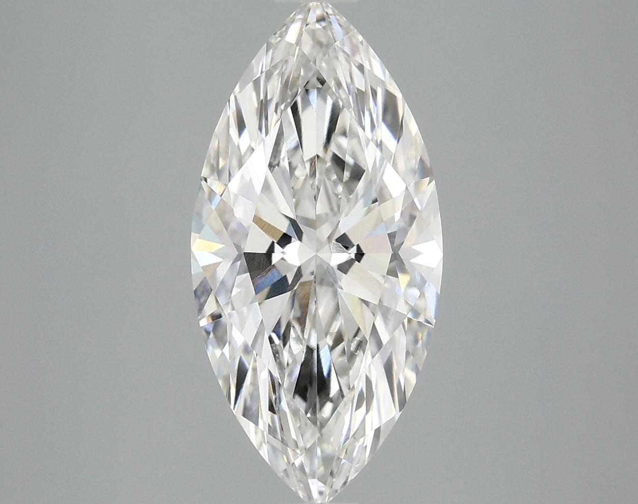 3.09 Carat Marquise Shaped Ideal Cut VVS2 IGI Certified Lab Grown Diamond