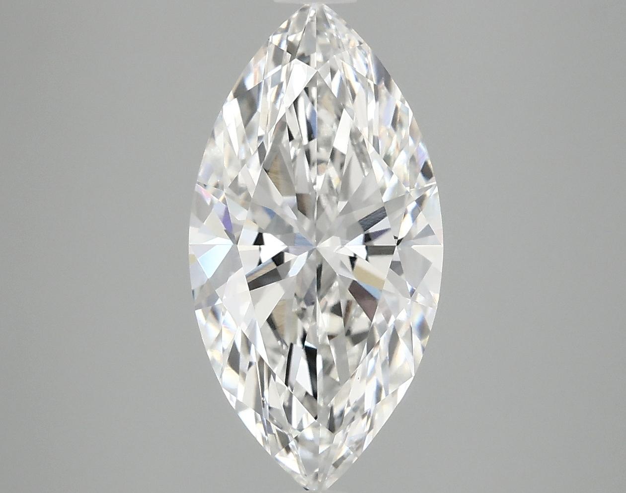 2.87 Carat Marquise Shaped Ideal Cut VVS2 IGI Certified Lab Grown Diamond