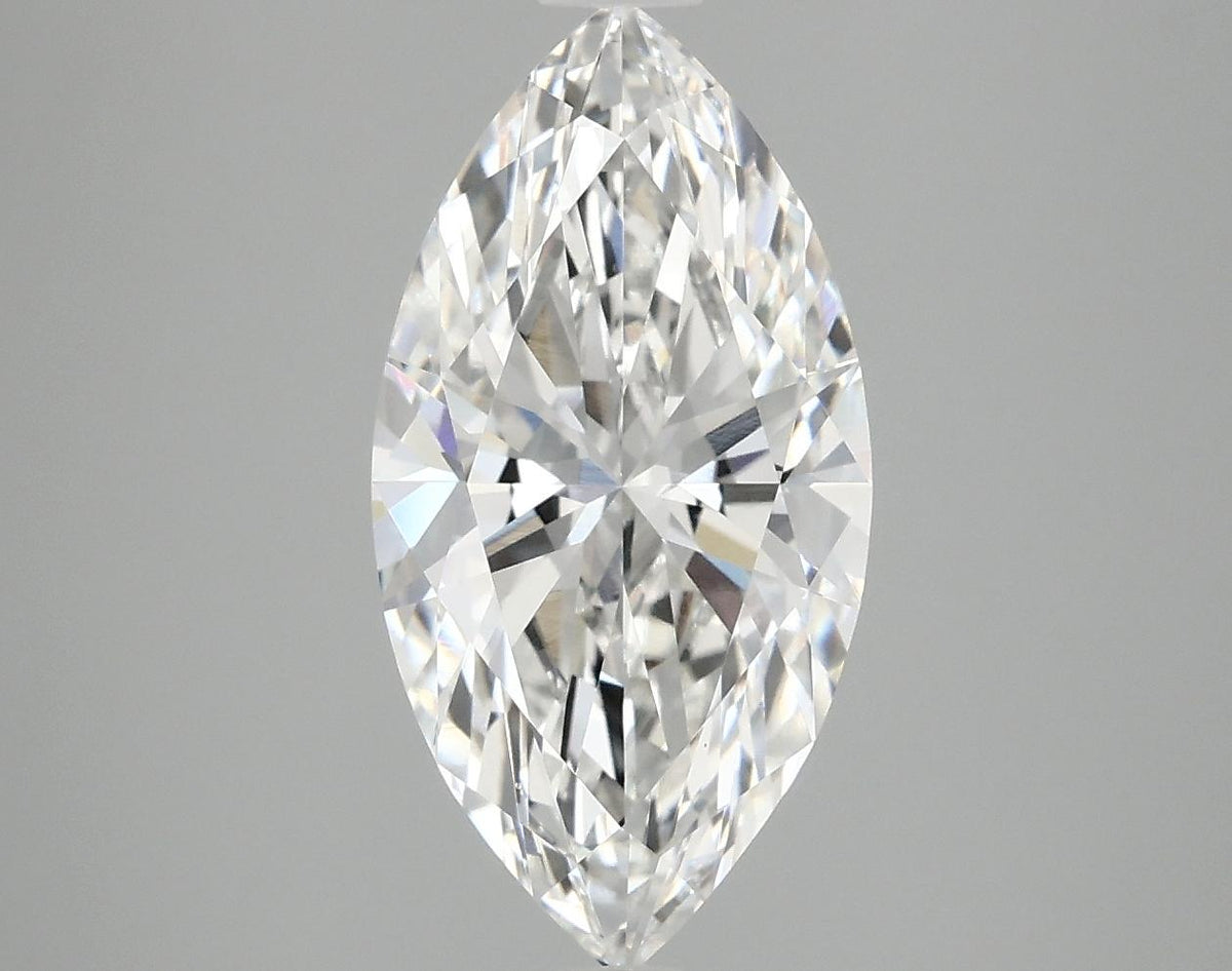 2.87 Carat Marquise Shaped Ideal Cut VVS2 IGI Certified Lab Grown Diamond