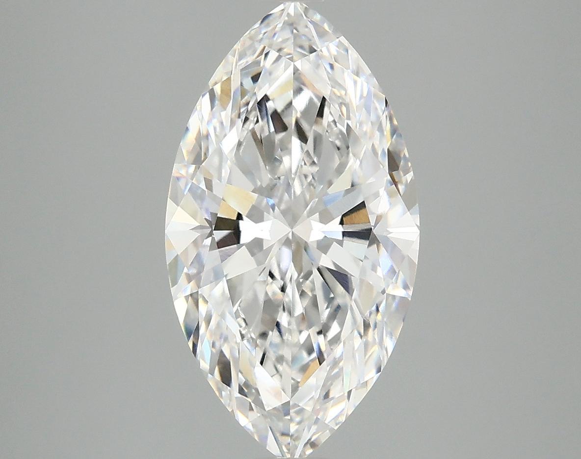3.06 Carat Marquise Shaped Excellent Cut VVS2 IGI Certified Lab Grown Diamond
