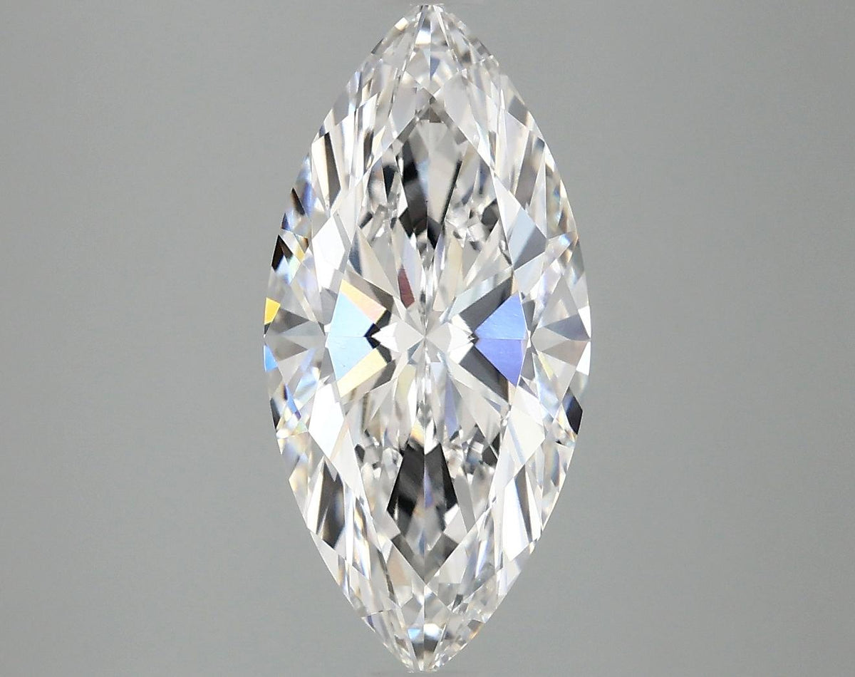 2.97 Carat Marquise Shaped Excellent Cut VVS2 IGI Certified Lab Grown Diamond