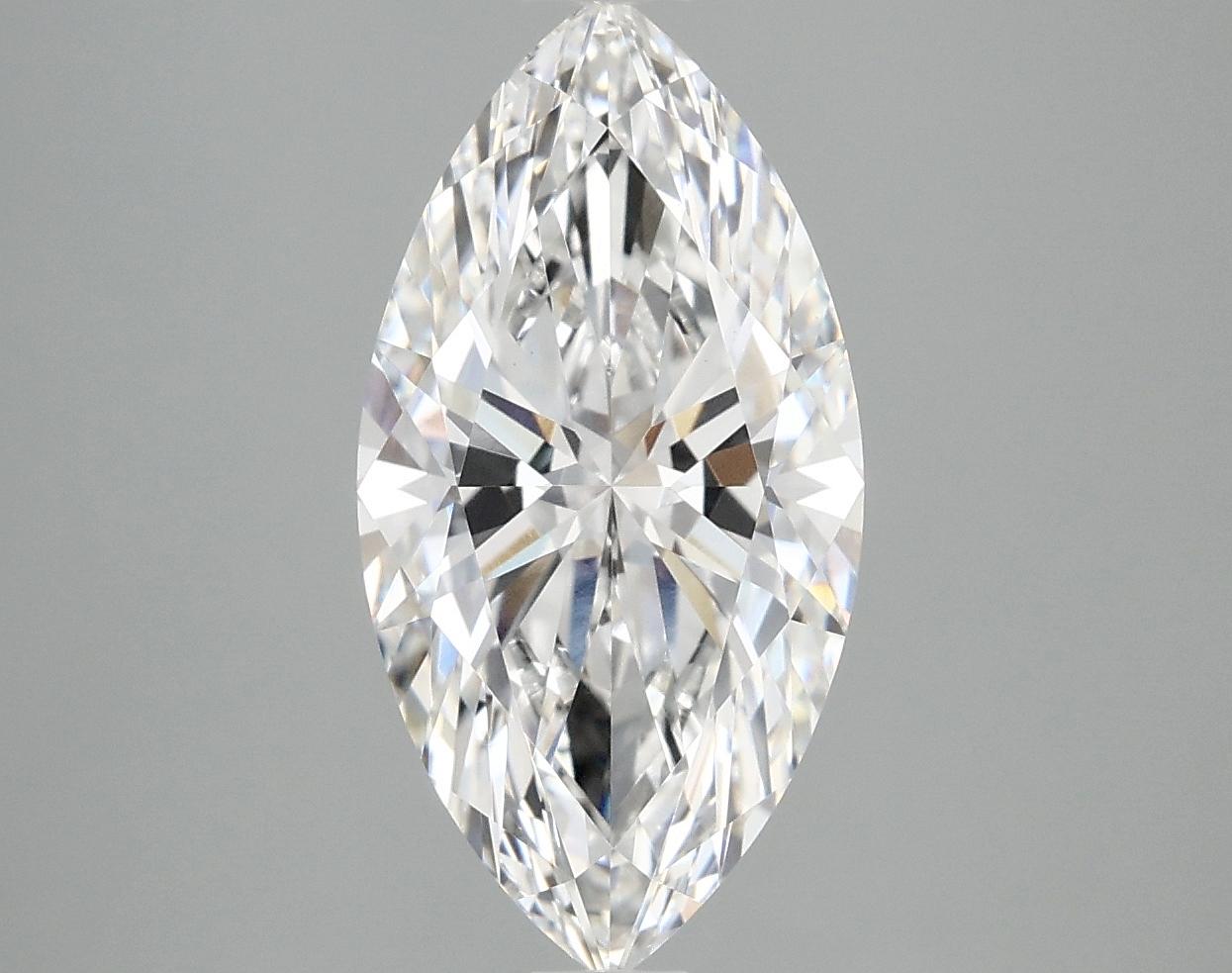 3.09 Carat Marquise Shaped Ideal Cut VVS2 IGI Certified Lab Grown Diamond