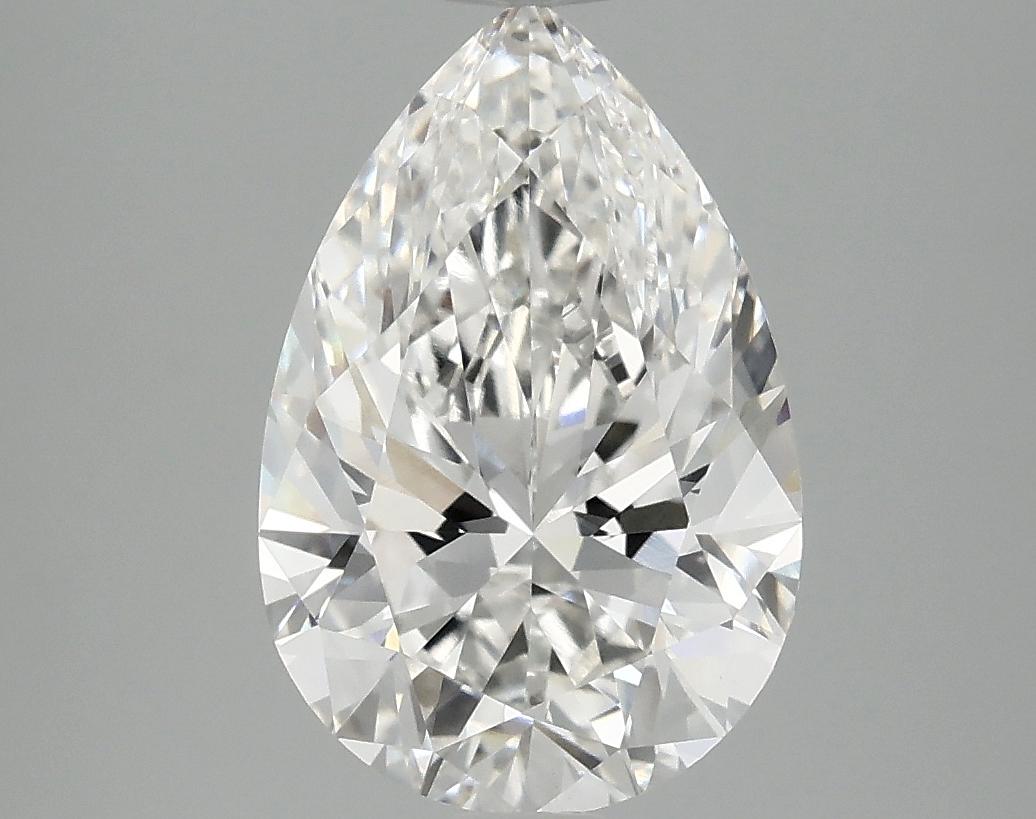 3.05 Carat Pear Shaped Excellent Cut VVS2 IGI Certified Lab Grown Diamond